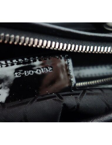 SAC LADY DIOR VERNI NOIR GRAND MODELE
