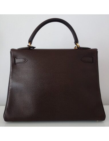SAC HERMES KELLY COURCHEVEL MARRON