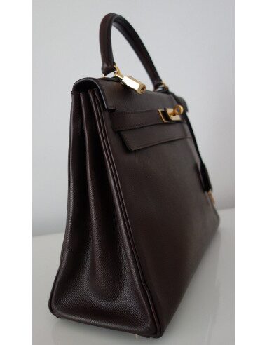 SAC HERMES KELLY COURCHEVEL MARRON