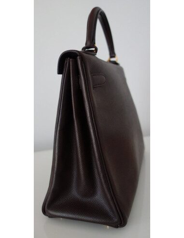 SAC HERMES KELLY COURCHEVEL MARRON