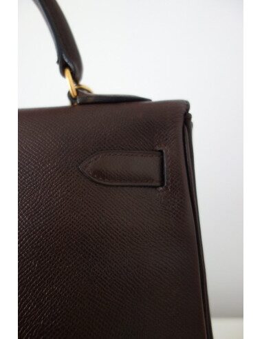 SAC HERMES KELLY COURCHEVEL MARRON