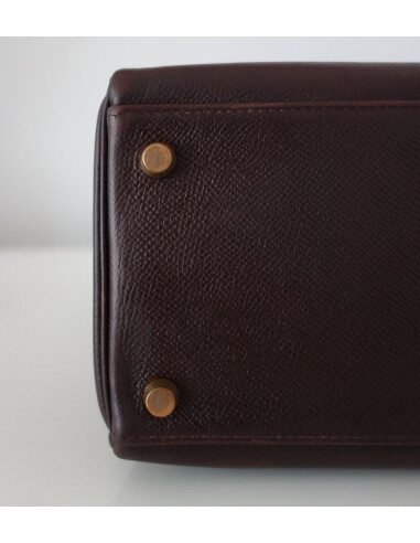 SAC HERMES KELLY COURCHEVEL MARRON
