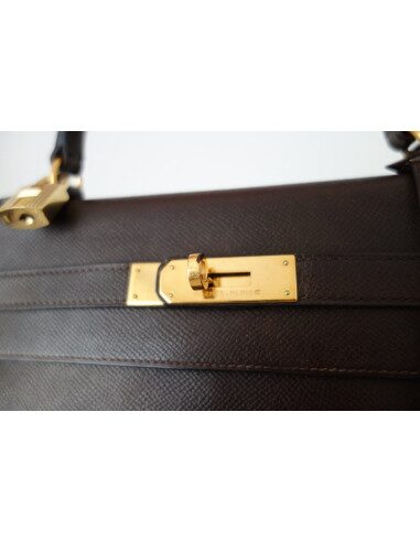 SAC HERMES KELLY COURCHEVEL MARRON