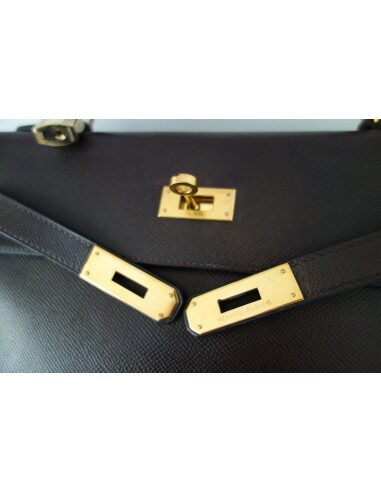 SAC HERMES KELLY COURCHEVEL MARRON