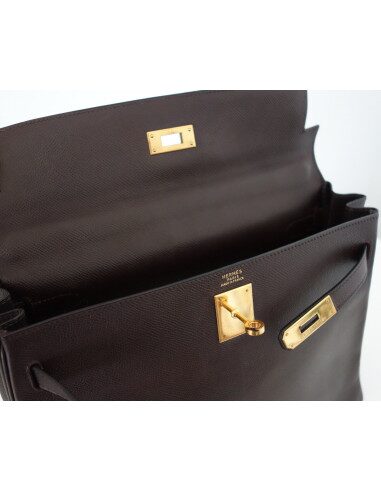 SAC HERMES KELLY COURCHEVEL MARRON