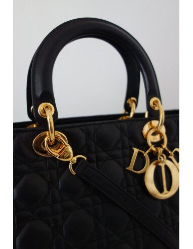 SAC LADY DIOR GM NOIR