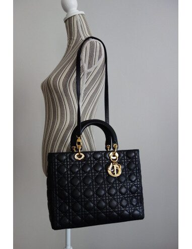 SAC LADY DIOR GM NOIR