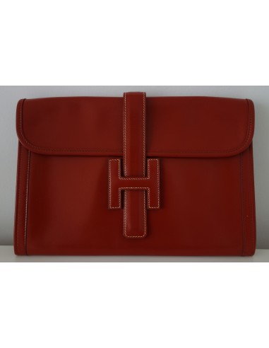 POCHETTE HERMES JIGE CUIR