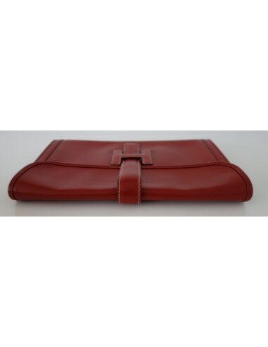 POCHETTE HERMES JIGE CUIR