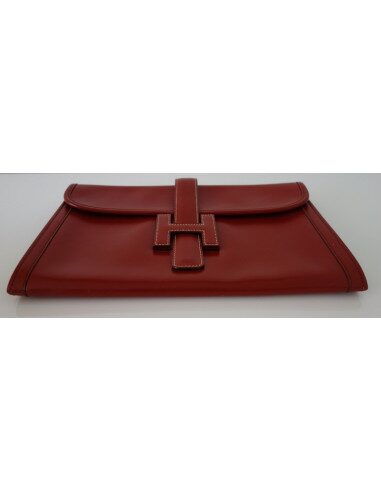 POCHETTE HERMES JIGE CUIR