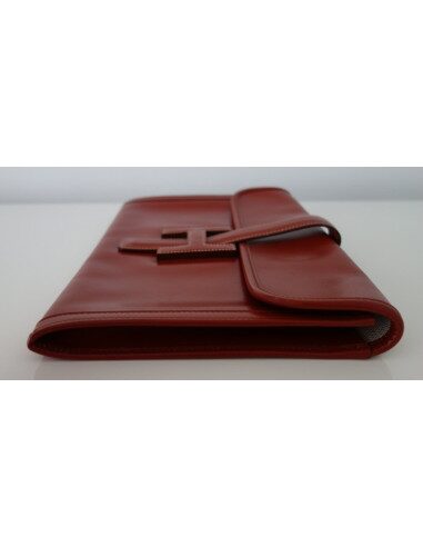 POCHETTE HERMES JIGE CUIR