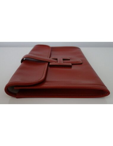 POCHETTE HERMES JIGE CUIR