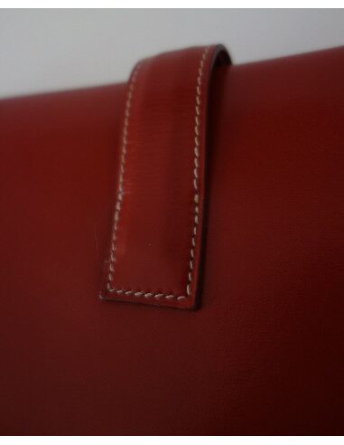 POCHETTE HERMES JIGE CUIR