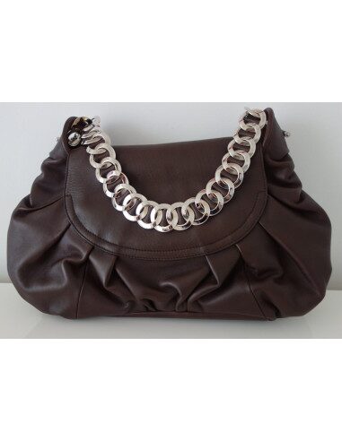 SAC DIOR JAZZ CUIR MARRON