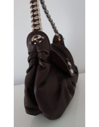 SAC DIOR JAZZ CUIR MARRON