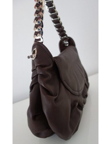 SAC DIOR JAZZ CUIR MARRON