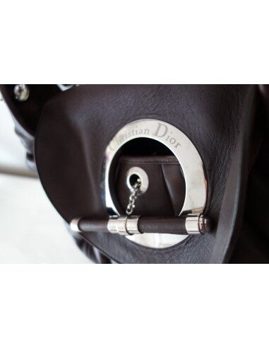 SAC DIOR JAZZ CUIR MARRON