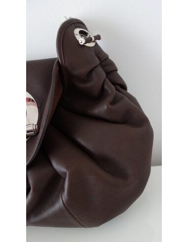 SAC DIOR JAZZ CUIR MARRON