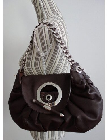 SAC DIOR JAZZ CUIR MARRON