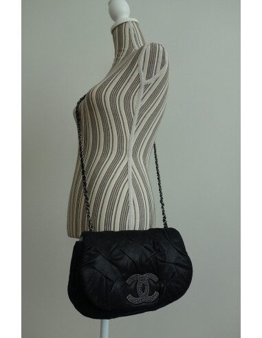 SAC CHANEL CUIR NOIR