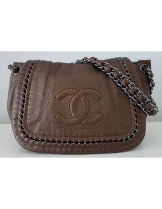 SAC CHANEL CUIR BRONZE