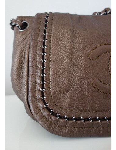 SAC CHANEL CUIR BRONZE