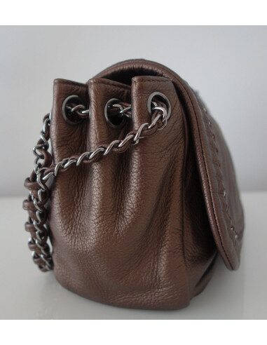SAC CHANEL CUIR BRONZE