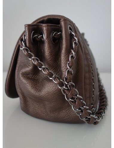 SAC CHANEL CUIR BRONZE