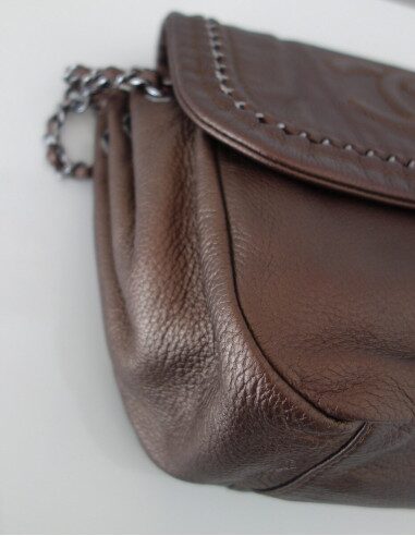 SAC CHANEL CUIR BRONZE