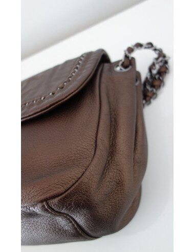 SAC CHANEL CUIR BRONZE