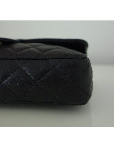 SAC CHANEL 2.55 CUIR NOIR BAGUETTE