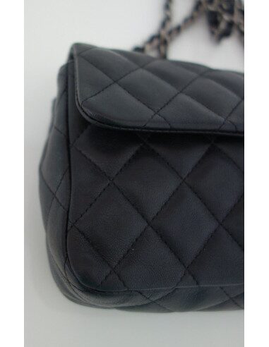 SAC CHANEL 2.55 CUIR NOIR BAGUETTE