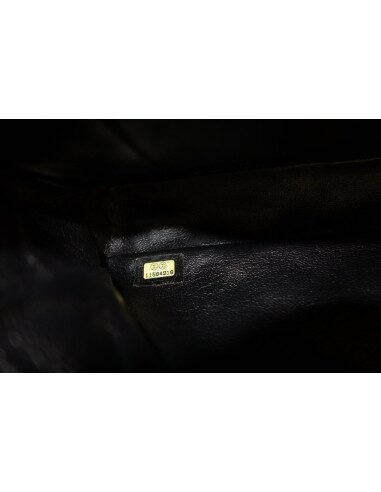 SAC CHANEL 2.55 CUIR NOIR BAGUETTE