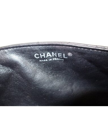 SAC CHANEL 2.55 CUIR NOIR BAGUETTE