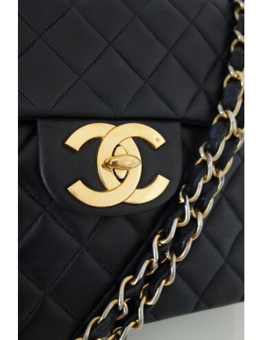 SAC CHANEL CLASSIQUE JUMBO CUIR NOIR 