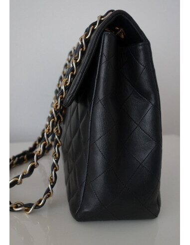 SAC CHANEL CLASSIQUE JUMBO CUIR NOIR 