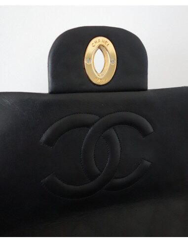 SAC CHANEL CLASSIQUE JUMBO CUIR NOIR 