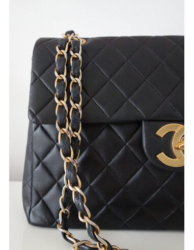 SAC CHANEL CLASSIQUE JUMBO CUIR NOIR 