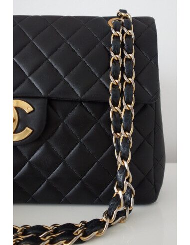 SAC CHANEL CLASSIQUE JUMBO CUIR NOIR 