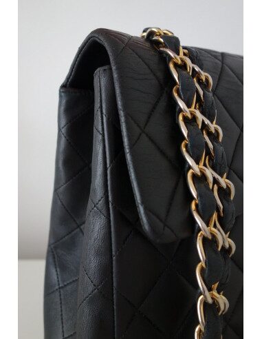 SAC CHANEL CLASSIQUE JUMBO CUIR NOIR 