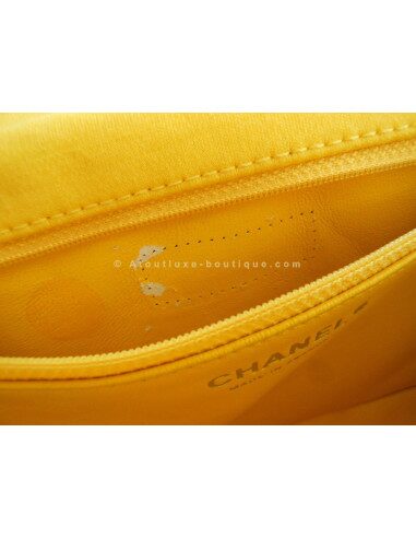 SAC CHANEL MADEMOISELLE JERSEY JAUNE