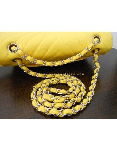 SAC CHANEL MADEMOISELLE JERSEY JAUNE