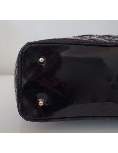 SAC LADY DIOR CUIR NOIR XXL