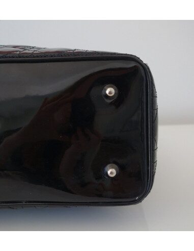 SAC LADY DIOR CUIR NOIR XXL