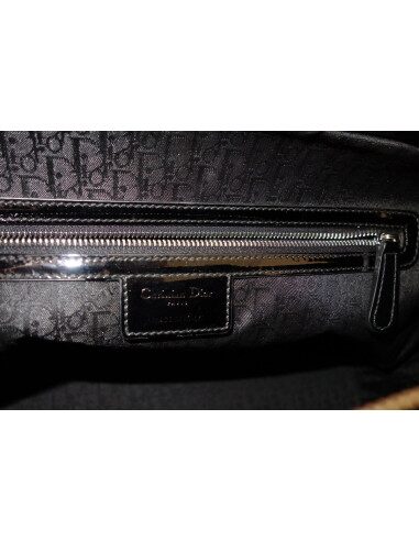 SAC LADY DIOR CUIR NOIR XXL