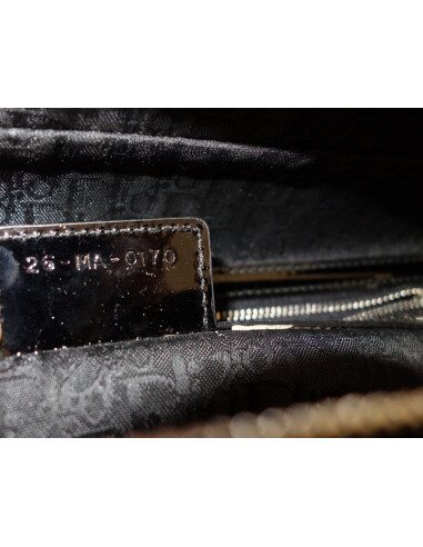 SAC LADY DIOR CUIR NOIR XXL