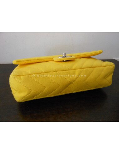 SAC CHANEL MADEMOISELLE JERSEY JAUNE