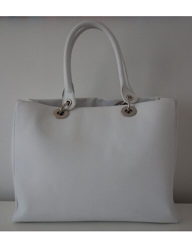 SAC DIOR VEAU LISSE BLANC 