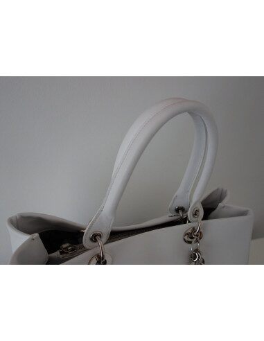SAC DIOR VEAU LISSE BLANC 