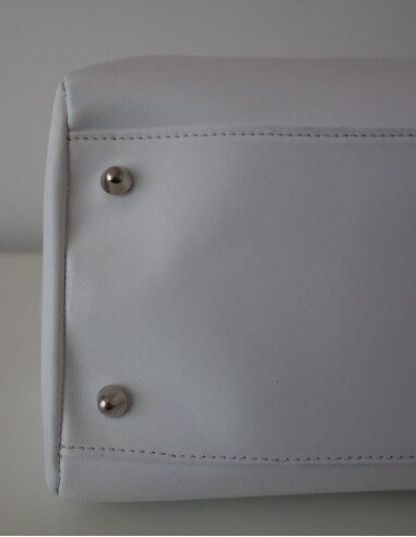 SAC DIOR VEAU LISSE BLANC 
